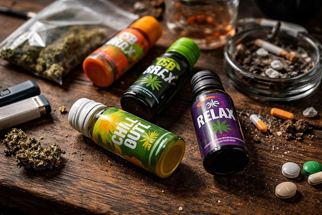 działanie shotów konopnych, efekt na organizm ludzki